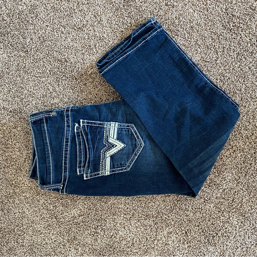 Salvage buckle jeans